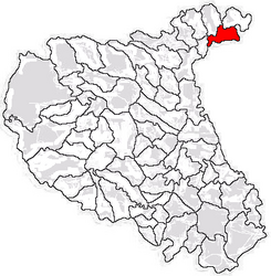 Location in Vrancea County