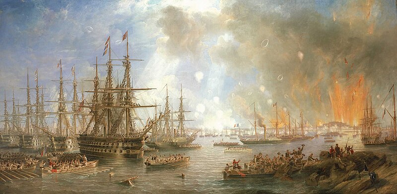 File:The Bombardment of Sveaborg, 9 August 1855 by John Wilson Carmichael.jpg