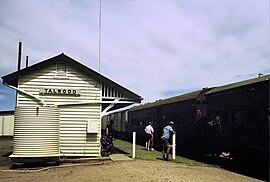 Дирранбанди поштасы Талвуд станциясына келеді, 1987 ж. 13 қараша .jpg