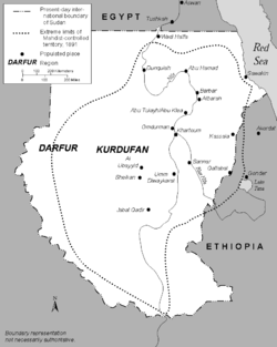 The Mahdist State, 1881-98, modern Sudan.png