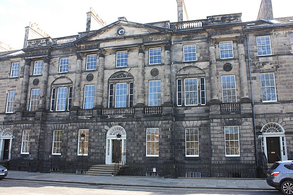 The central pavilion on the south side of Charlotte Square, home of Lord Boyle