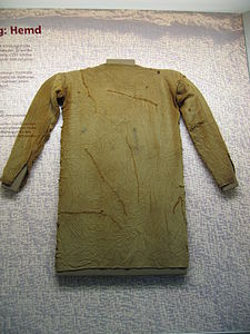 4th-century Germanic tunic found on Thorsberg moor Thorsberg Tunic.jpg