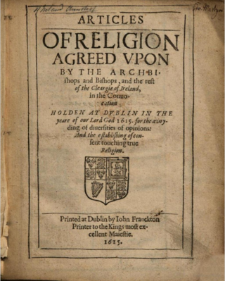 <span class="mw-page-title-main">Irish Articles of Religion</span>