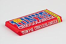 Tony's Chocolonely sütlü çikolata barı