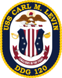 USS Carl M. Levin (DDG-120) Crest.png