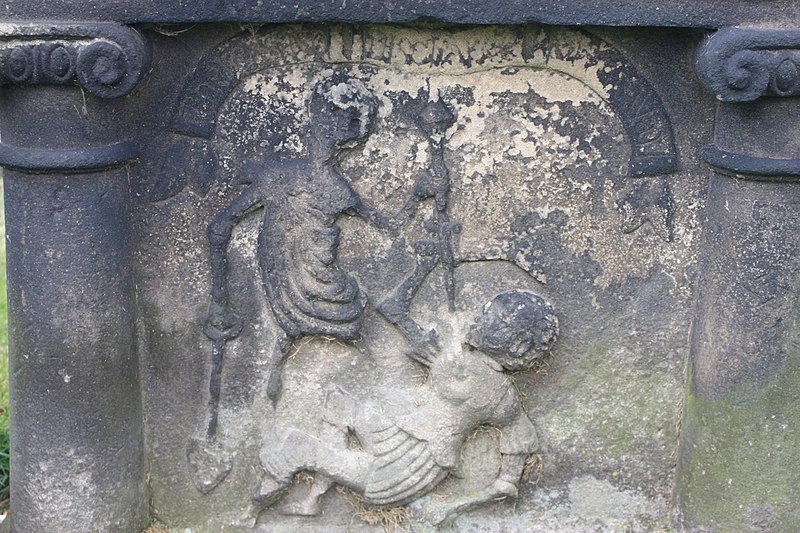 File:Unique body snatching headstone, Stirling, 1823.JPG