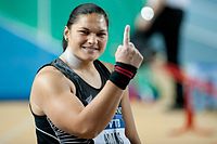 Zum vierten Mal in Folge wurde die zweifache Olympiasiegerin (2008/2012) Valerie Adams Weltmeisterin