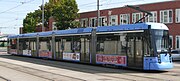 Wagen 2302 der Tram München im Betriebshof 2