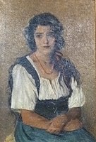 若い女性の肖像画