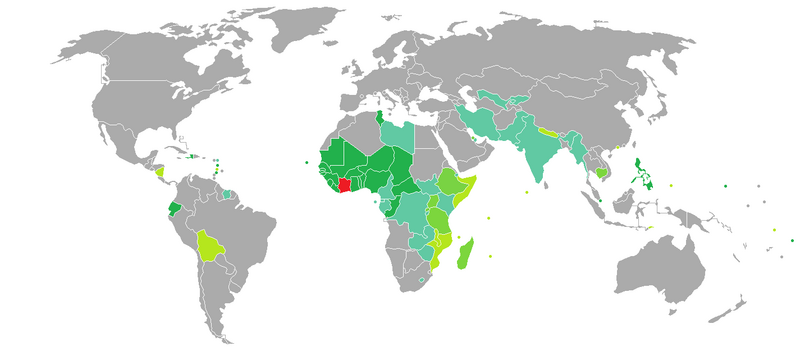 Visa requirements for Ivorian citizens
.mw-parser-output .legend{page-break-inside:avoid;break-inside:avoid-column}.mw-parser-output .legend-color{display:inline-block;min-width:1.25em;height:1.25em;line-height:1.25;margin:1px 0;text-align:center;border:1px solid black;background-color:transparent;color:black}.mw-parser-output .legend-text{}
Ivory Coast
Visa not required
Visa obtainable on arrival
eVisa
Visa available both on arrival or online
Pre-arrival visa required Visa requirements for Ivorian citizens.png