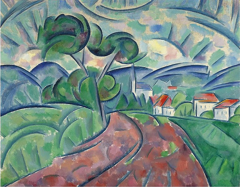 File:Vladimir Baranov-Rossine - The Road to a Village.jpg