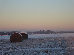 Thymerais Landschaft im Winter in der Nähe von Senonches