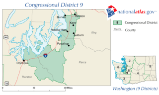 Washingtons 9th congressional district U.S. House district for Washington