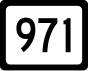 West Virginia Route 971 маркері