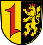 En heraldisk crampon («krok») i kommunevåpenet til Mannheim i Baden-Württemberg