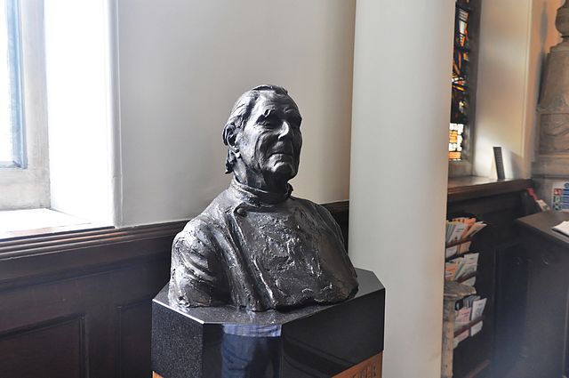 Bust of Soper in Wesley's Chapel, London