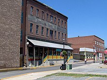 Historic warehouse in Wharf District, converted to restaurant during late-1990s/early-2000s riverfront refurbishing Wharf-District.jpg