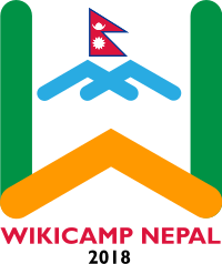 Wikicamp Nepal 2018 logo v1.0.svg