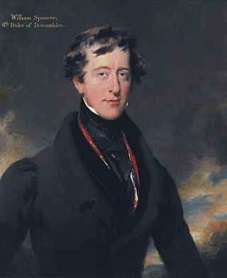 <span class="mw-page-title-main">William Cavendish, 6th Duke of Devonshire</span> English peer, courtier and politician (1790–1858)