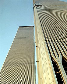 The rooftop of 1 World Trade Center nearing completion in 1971 World Trade Center (29143288640).jpg