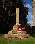 Base and shaft of churchyard cross approximately 16 metres south south east of south porch of Church of St Bartholomew