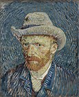 Self-Portrait with Grey Felt Hat, Winter 1887/88 Oil on canvas, 44 × 37.5 cm Van Gogh Museum, Amsterdam (F344)