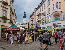 Innenstadt während des Weinfestes