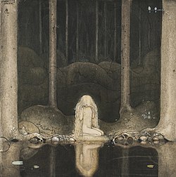 Målning av Tuvstarr av John Bauer