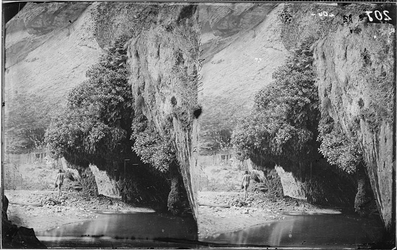 File:"ADAM" ...A DRIPPING SPRING IN KANAB CANYON, 69 DEGREES FAHRENHEIT - NARA - 523972.jpg