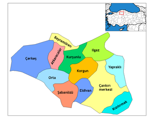 Çankırı districts.png