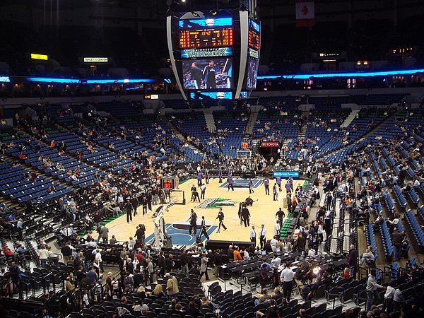 The interior before a Timberwolves game, January 2008
