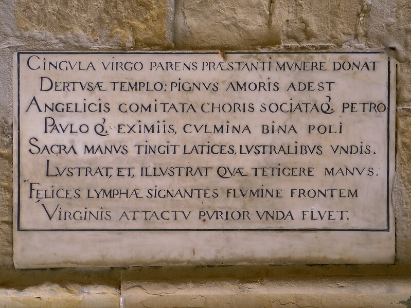 File:13th century plaque in Tortosa Cathedral.jpg