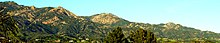 Santa Ynez Mountain peaks looking NNE from Santa Barbara. 180323 2506santaYnezMtnSunset.jpg