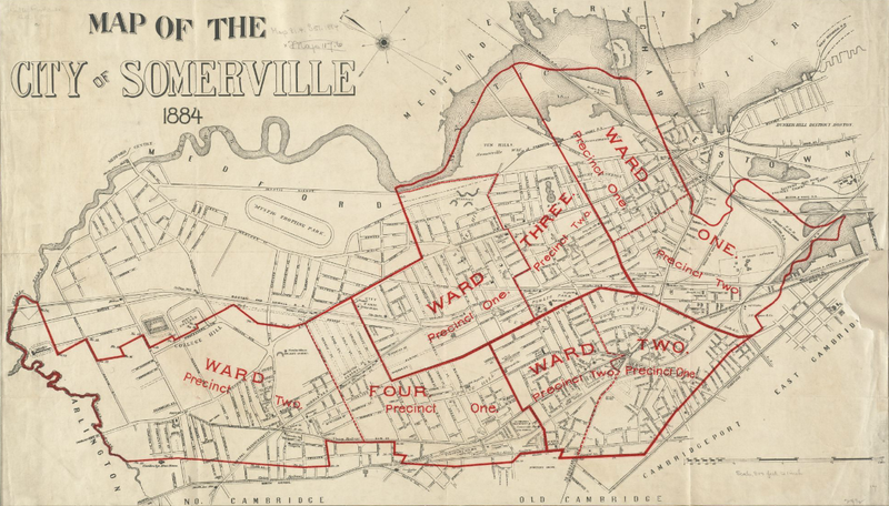 File:1884 map wards Somerville Massachusetts USA BPL12900.png