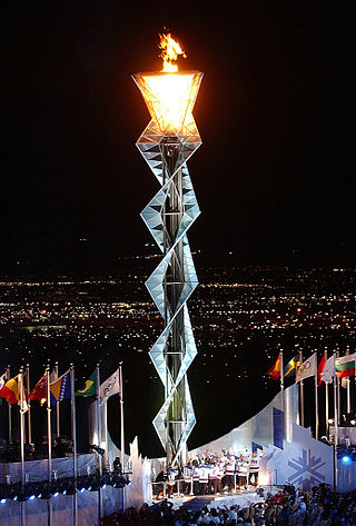 <span class="mw-page-title-main">2002 Winter Olympics cauldron</span> Receptacle for the Olympic flame