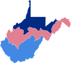 2008 West Virginia United States House of Representatives election by Congressional District.svg