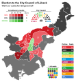 Results of the 2018 Lübeck city council election.