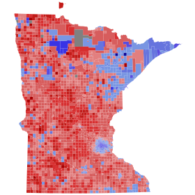 2018 Minnesota Gubernatorial election results map by precinct.svg