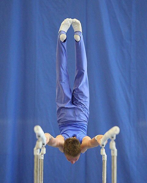 File:2019-05-25 Budapest Cup age group III all-around competition parallel bars (Martin Rulsch) 295.jpg