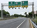 File:2020-06-17 08 24 54 View north along Maryland State Route 97 and west along Maryland State Route 140 (College View Boulevard) at Sullivan Road in Cranberry Station, Carroll County, Maryland.jpg