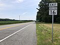 File:2022-06-22 11 26 11 View east along Maryland State Route 16 (Greenwood Road) at Maryland State Route 404 (Shore Highway) in Andersontown, Caroline County, Maryland.jpg