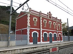 L'edifici de l'estació el 2018
