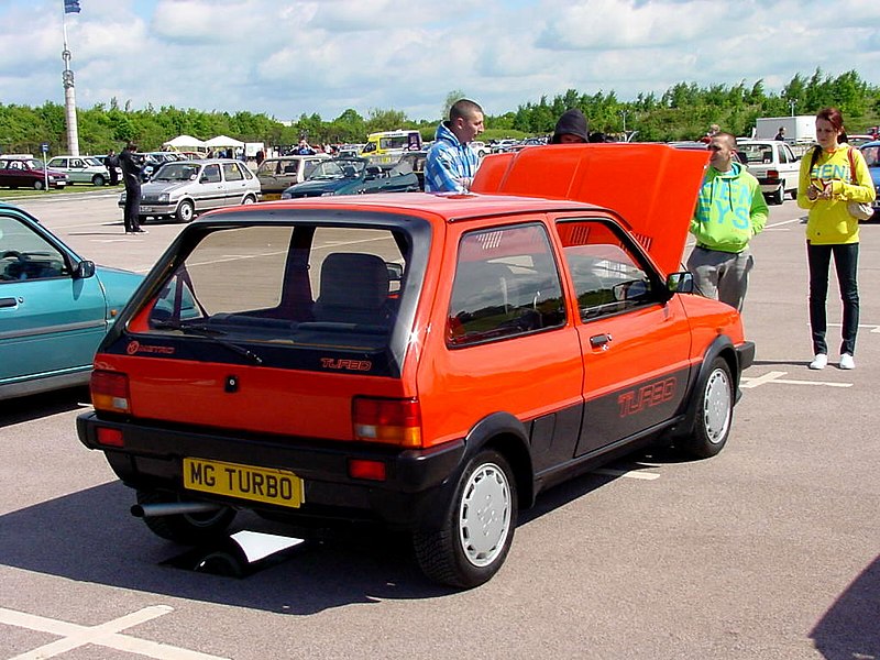 File:294 - 1983-1985 red MG Metro Turbo, rear.jpg