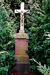 Privately built wayside cross on the forest path