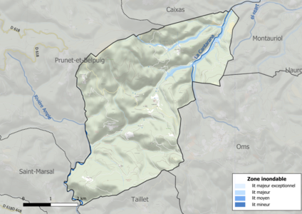 Carte des zones inondables.