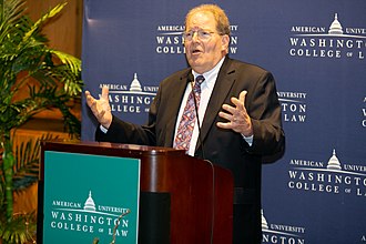 Peter Jaszi speaking at the 7th Peter Jaszi Lecture, Washington College of Law, American University 7th Peter Jaszi Lecture AY5B4634 (31021971237).jpg