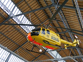 1967 Bölkow Bo 105 helicopter — Deutsches Museum Verkehrszentrum