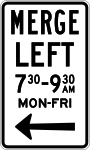 Merge left with times sign