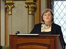 Katalin Szili as prime ministerial commissioner in November 2019 A magyarok jogvedelme a Karpat-medenceben (8).jpg