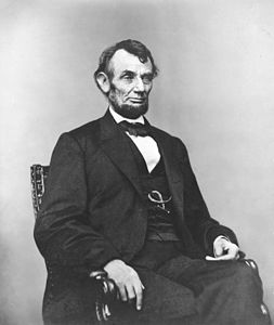 Abraham Lincoln ( 9 di fribaggiu 1864)